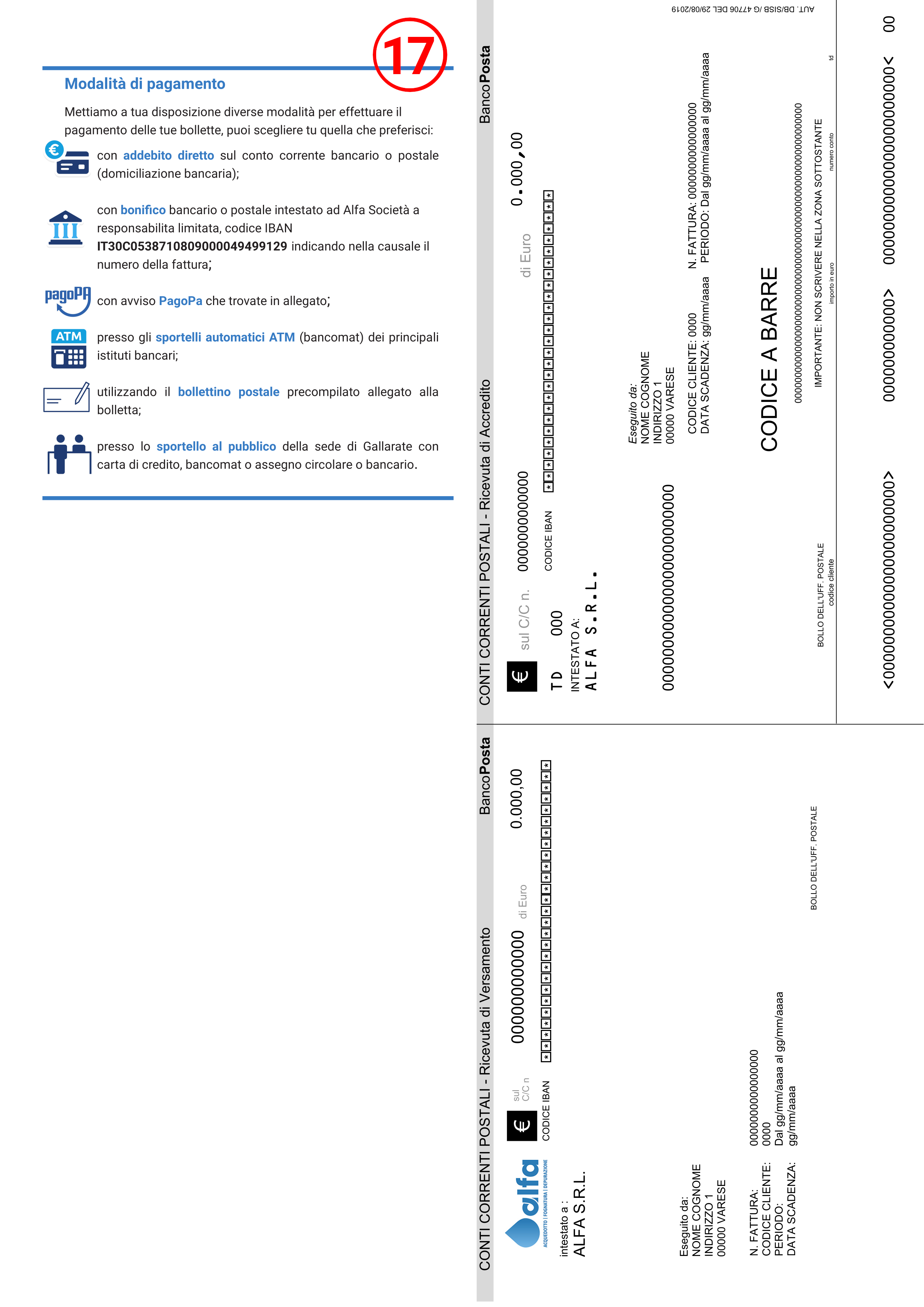 Pagina 6 della bolletta